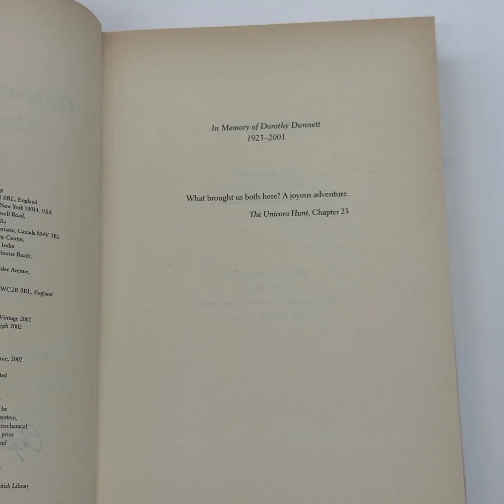 The Dorothy Dunnett Companion Volume II Elspeth Morrison Signed 1st Ed 2002 Book